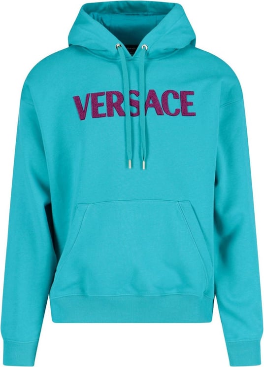 Versace Versace Cotton Logo Sweatshirt Groen