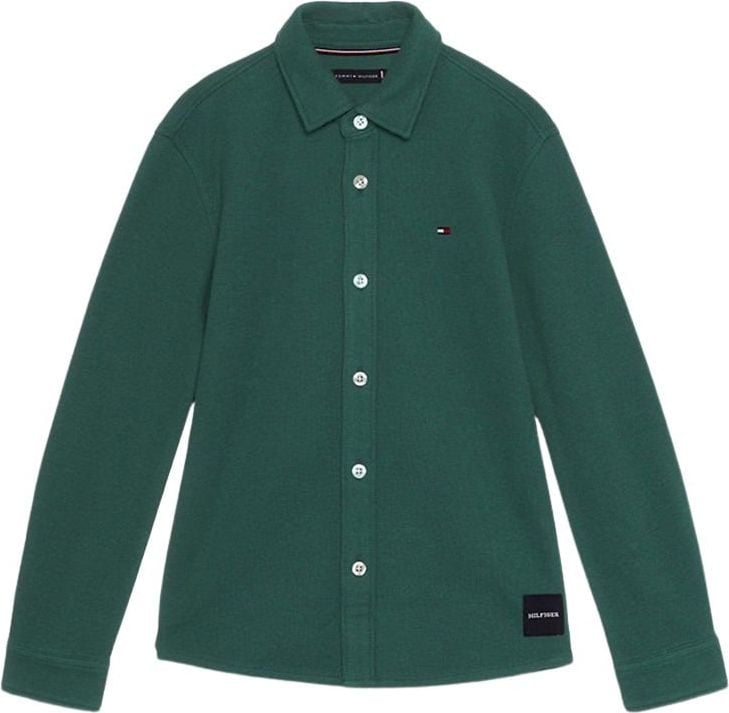 Tommy Hilfiger Solid Waffle Blouse Groen