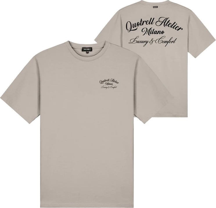 Quotrell Atelier Milano T-shirt | Taupe/black Beige