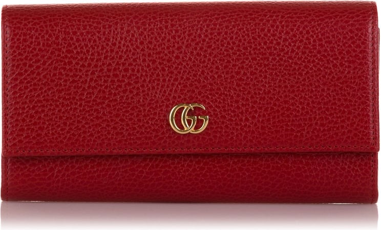 Gucci GG Marmont Continental Wallet Rood