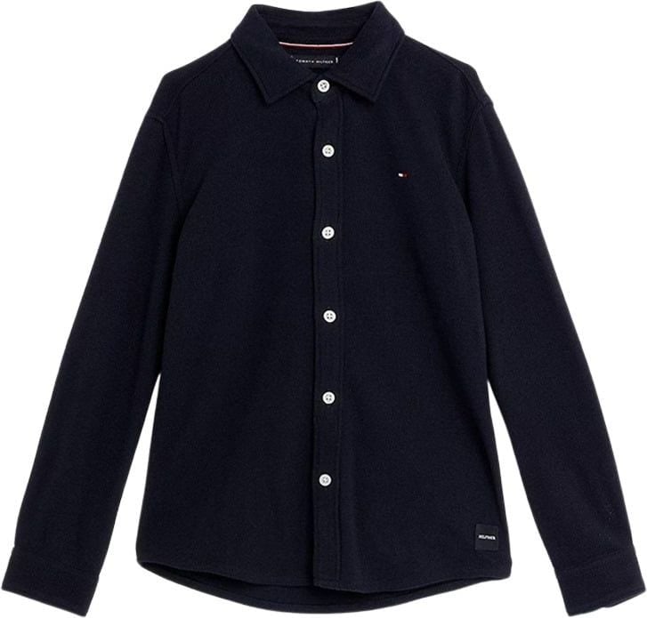 Tommy Hilfiger Solid Waffle Blouse Blauw
