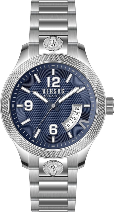 Versace VSPVT2521 Reale herenhorloge 44 mm Blauw