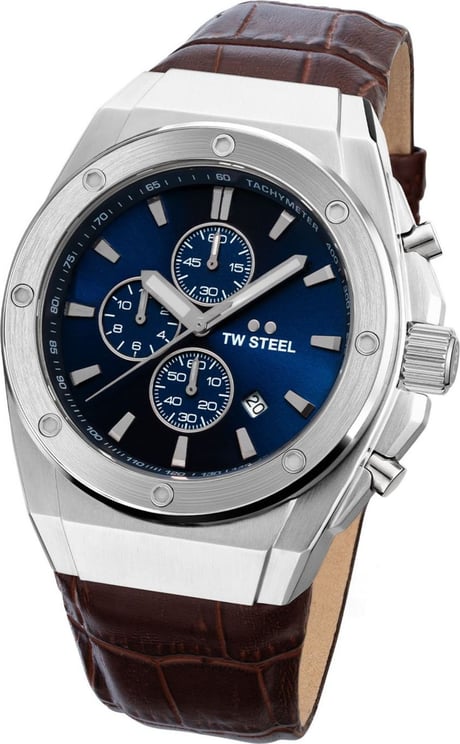 TW Steel CE4107 CEO Tech chronograaf horloge 44 mm Blauw