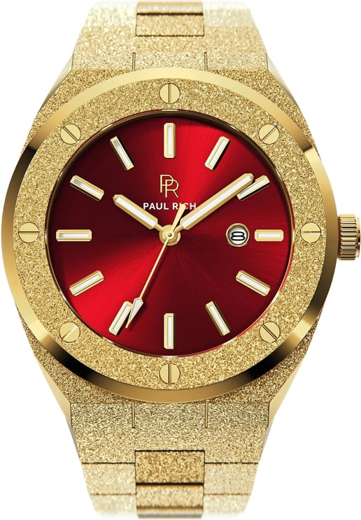 Paul Rich Frosted Signature FSIG08 Sultan's Ruby horloge Rood