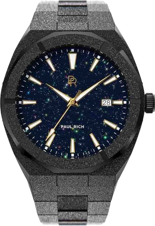 Paul Rich Frosted Star Dust Black FSD01-A Automatic horloge 45 mm Blauw