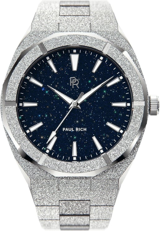 Paul Rich Frosted Star Dust Silver FSD05 horloge 45 mm Blauw