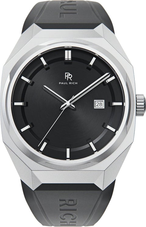 Paul Rich Elements Black Blizzard Rubber ELE05R-A automatisch horloge Zwart