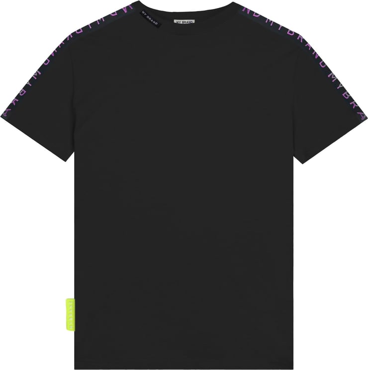 My Brand Mb taping gradient t shirt Zwart