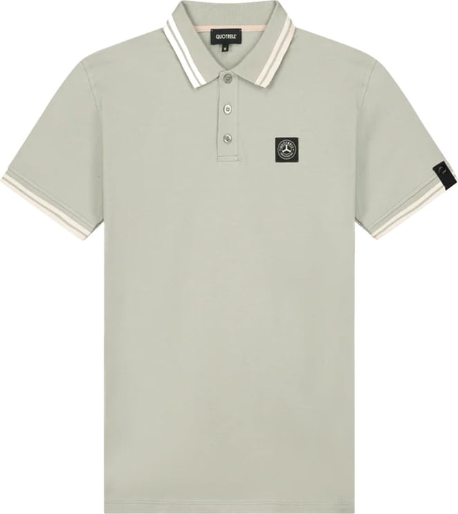 Quotrell Ithica Polo Taupe - Faded Roze Wit