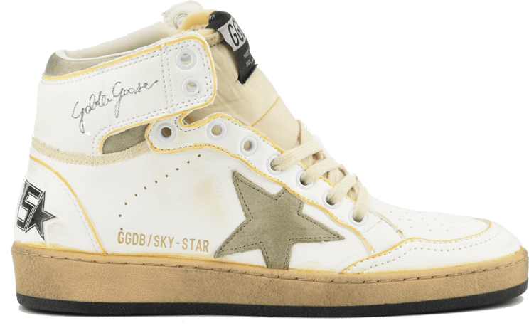 Golden Goose Sky Star White Taupe Divers