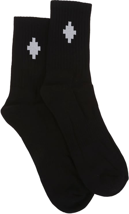 Marcelo Burlon cross sideway short socks Zwart