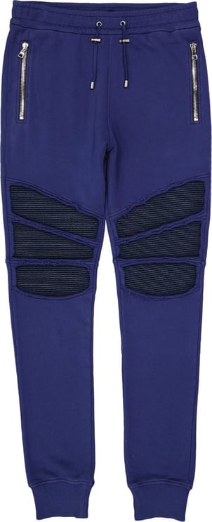 Balmain Balmain Cotton Logo Pants Blauw