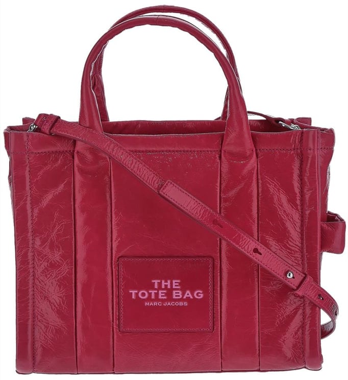 Marc Jacobs The Leather Medium Tote Bag Rood
