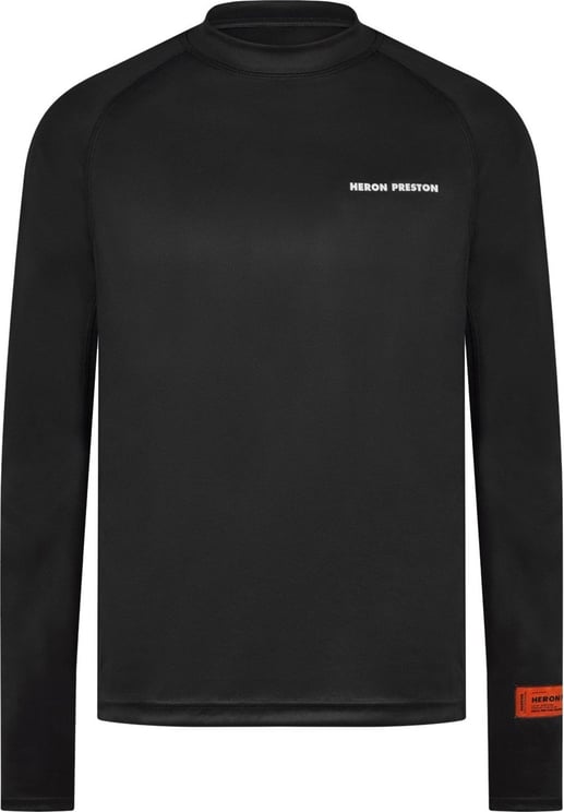 Heron Preston Dry Fit Long Sleeve Logo T-shirt Zwart