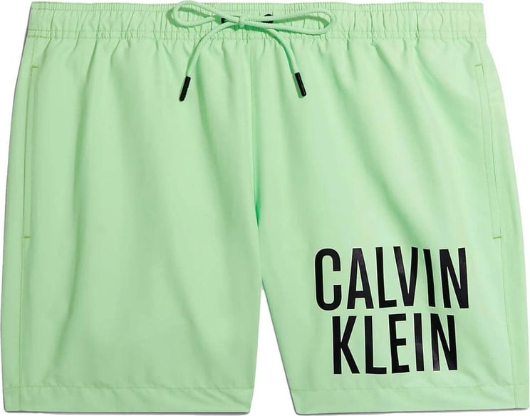 Calvin Klein Logo Zwembroek Groen Groen