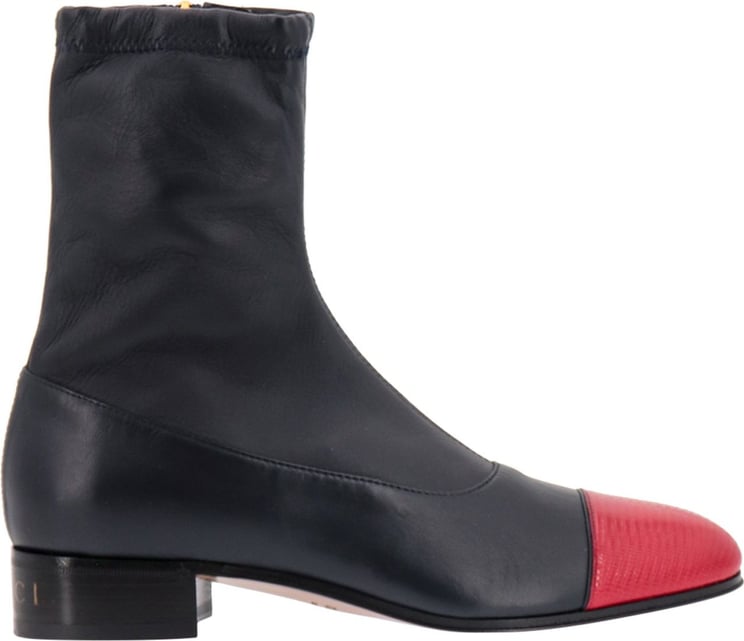 Gucci Leather boots Blauw