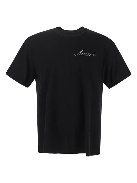 Amiri Logoed T-Shirt Zwart