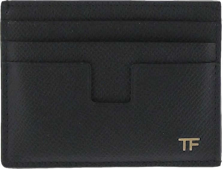 Tom Ford Soft Grained Leather Cardholder Zwart