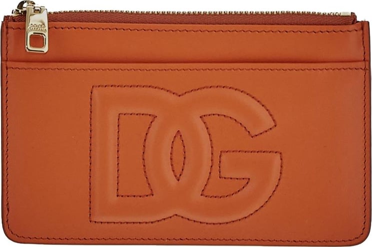 Dolce & Gabbana Medium DG Logo Card Holder Oranje