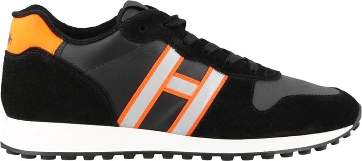 HOGAN Sneakers Hogan H429 in suede e tessuto nero Zwart