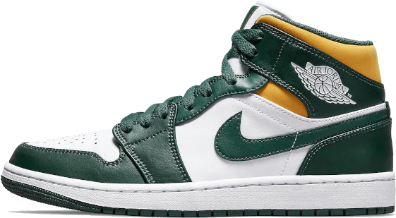 Nike Air Jordan 1 Mid Sonics (GS) Groen