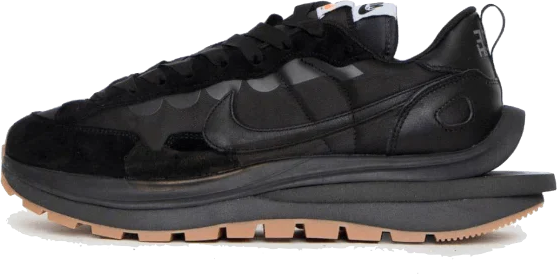 Nike Vaporwaffle Sacai Black Gum GS Zwart