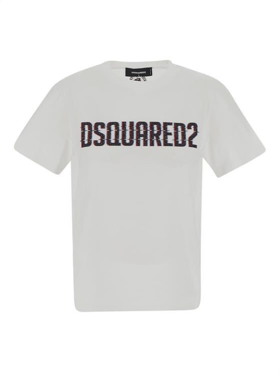 Dsquared2 Logo Print T-Shirt Wit