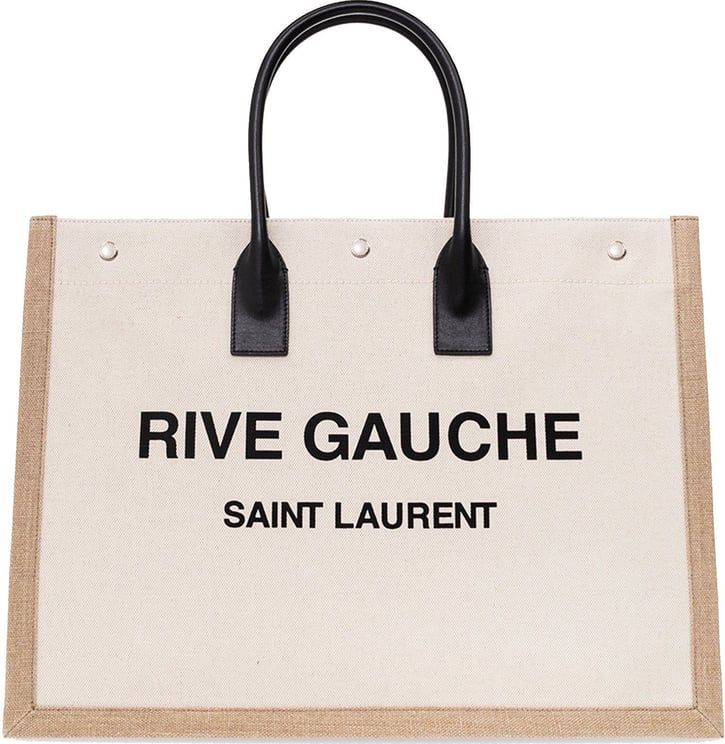 Saint Laurent Saint Laurent Logo Tote Bag Beige