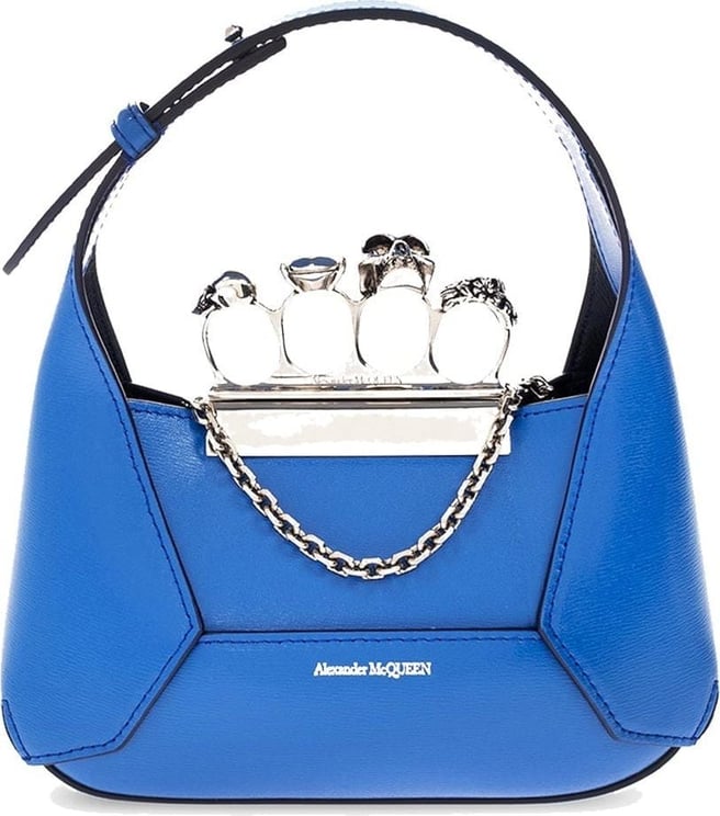 Alexander McQueen Alexander Mcqueen Jewelled Mini Bag Blauw