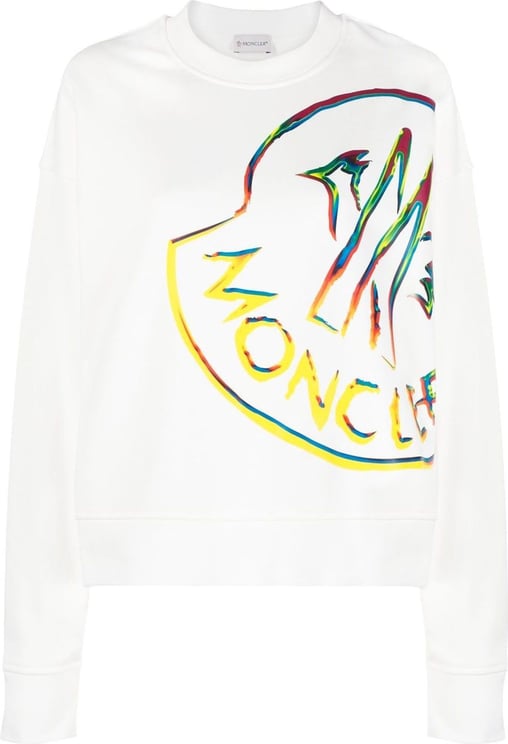 Moncler Moncler Cotton Logo Sweatshirt Wit