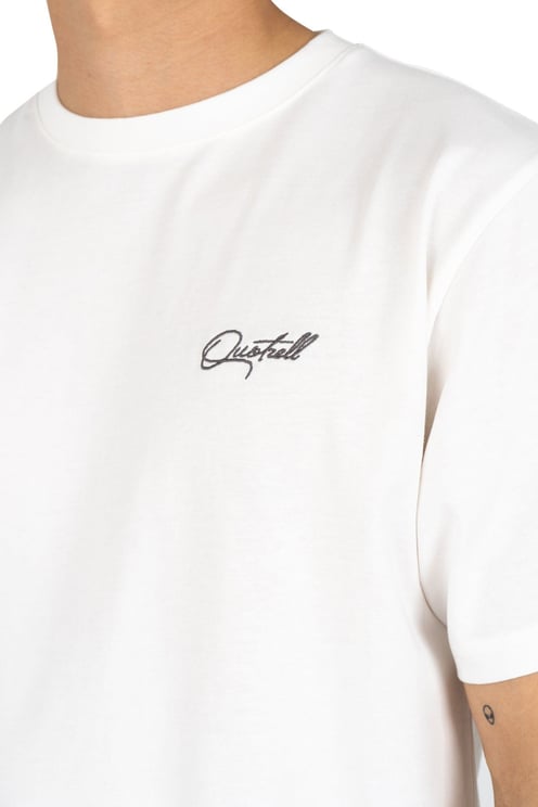 Quotrell Bologna T-shirt | Off White/brown Wit