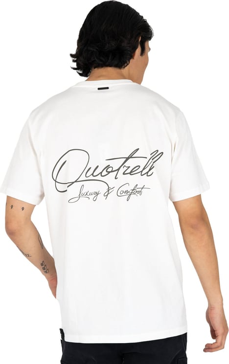 Quotrell Bologna T-shirt | Off White/brown Wit
