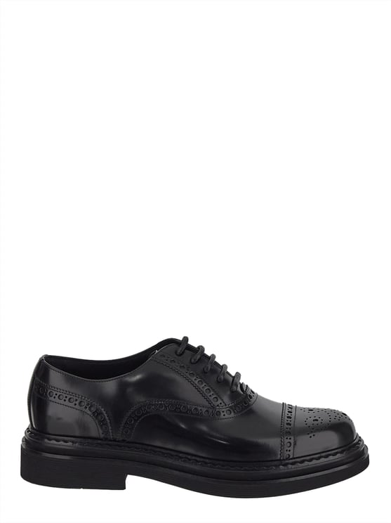 Dolce & Gabbana Brushed Calfskin Oxfords Zwart