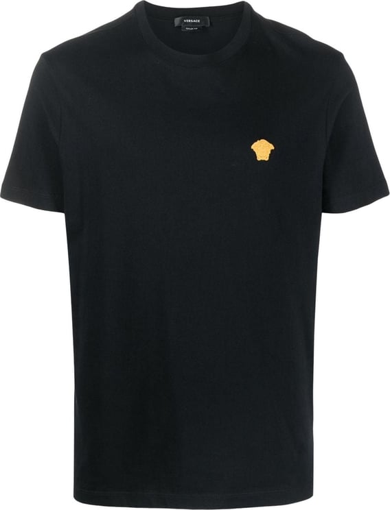 Versace Medusa Embroidery T-Shirt Zwart