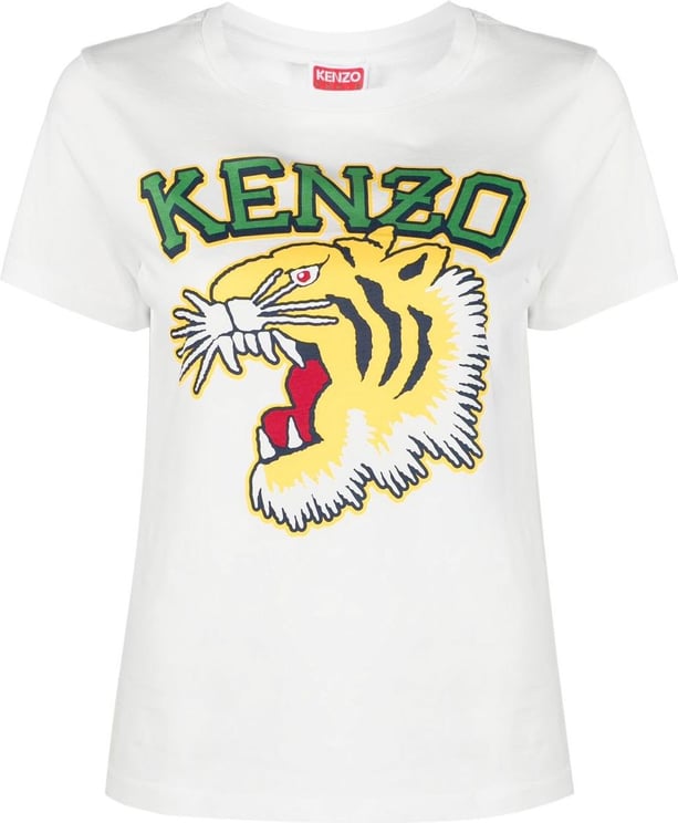 Kenzo Tiger Varsity Classic T-Shirt Wit