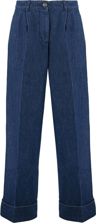 Gucci Gucci Wide-Leg Denim Jeans Blauw