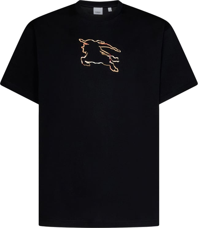 Burberry Burberry T-shirts And Polos Black Zwart