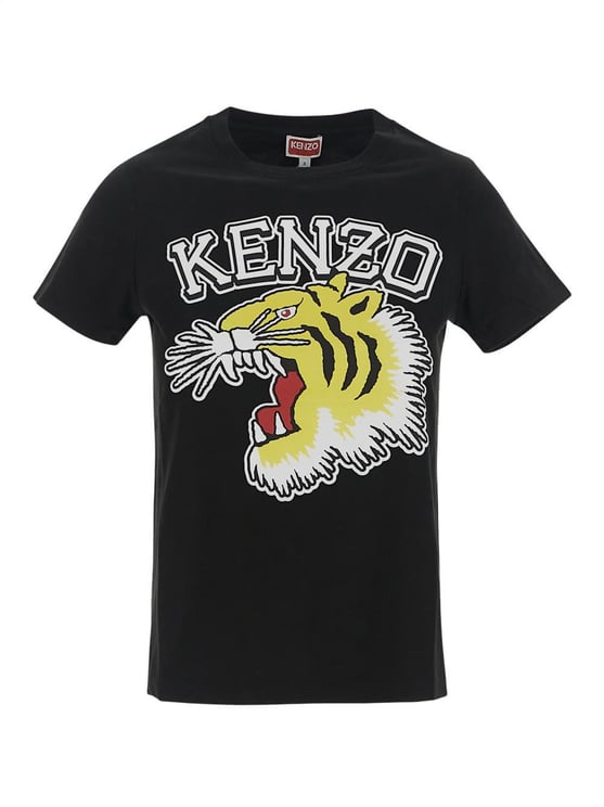 Kenzo Tiger Varsity Classic T-Shirt Zwart