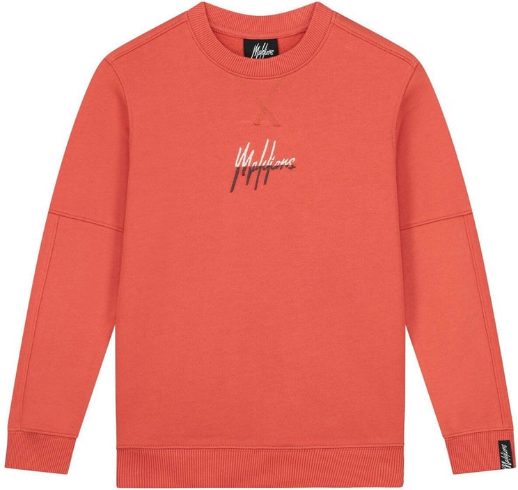 Malelions Split Essentials Sweater - Rust/Iro Oranje