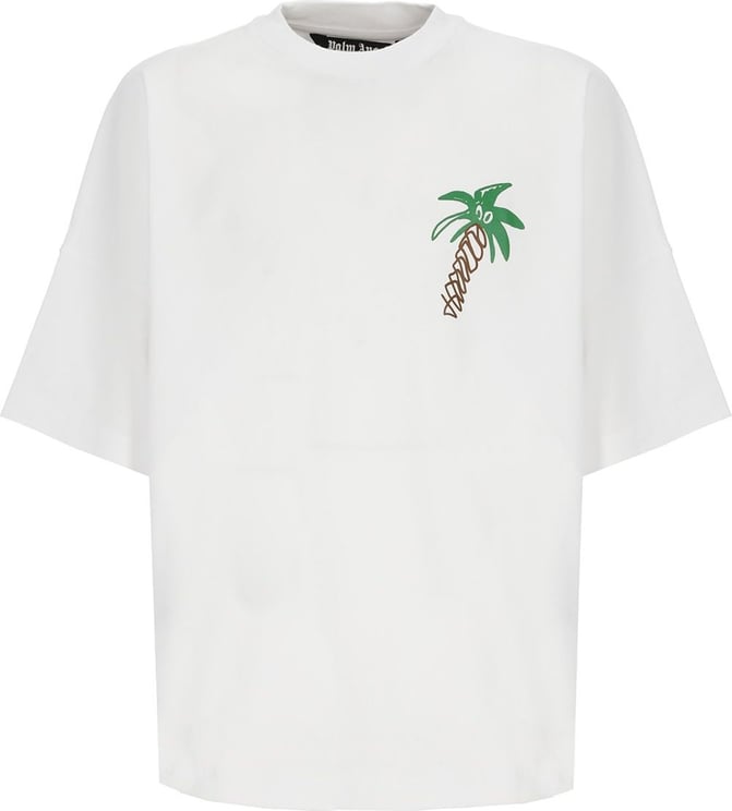 Palm Angels T-shirts And Polos White Neutraal