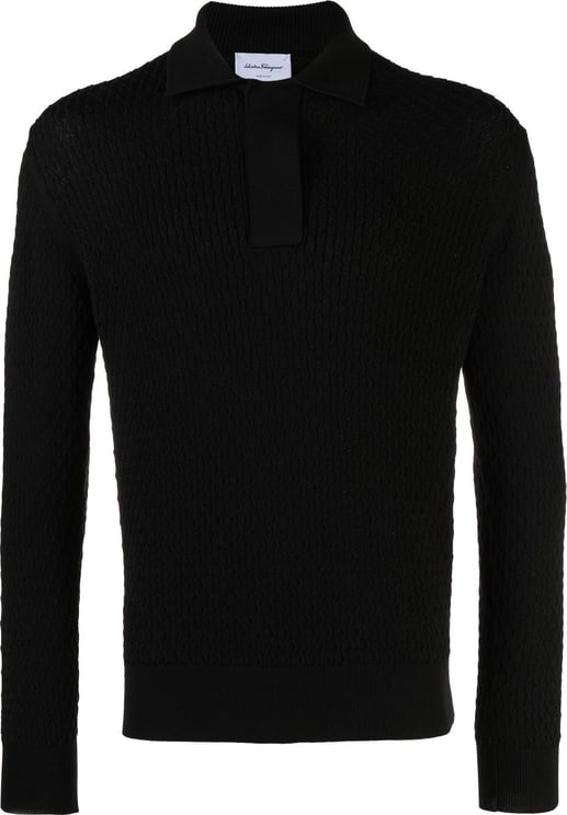 Ferragamo Sweaters Black Black Zwart