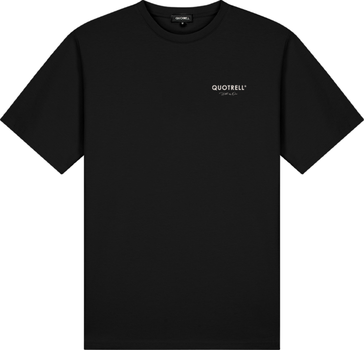 Quotrell Jaipur T-shirt | Black/beige Zwart