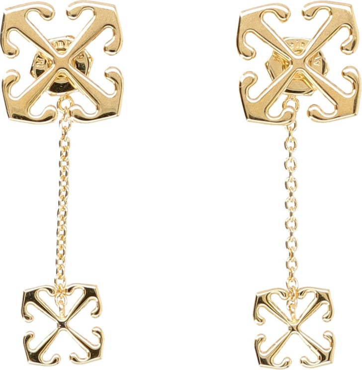 OFF-WHITE Double Arrow earrings Goud