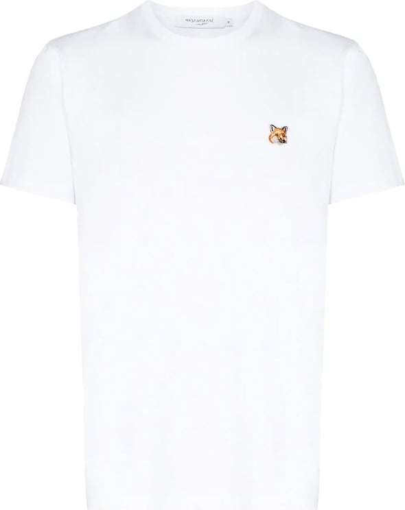 Maison Kitsuné Embroidered Fox T-Shirt Wit