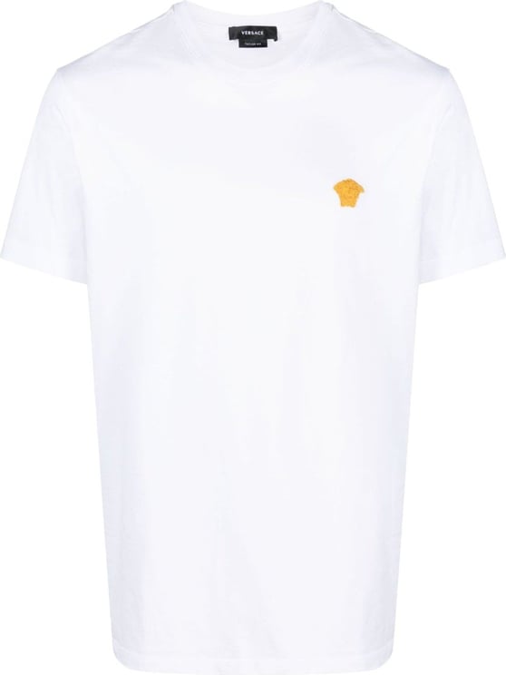 Versace Medusa Embroidery T-Shirt Wit