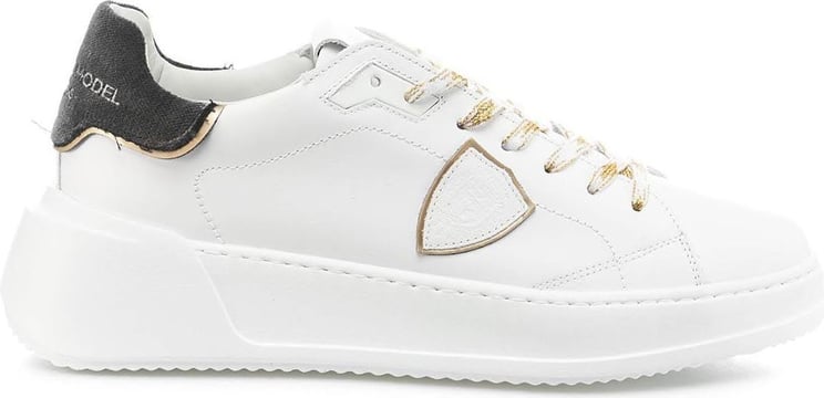 Philippe Model Tres Temple Low Veau Velour White Sneaker White Wit