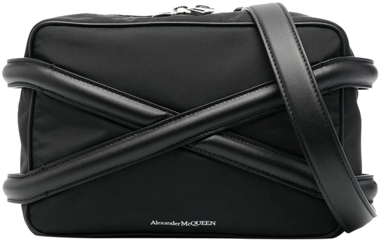 Alexander McQueen The Harness Camera Bag Zwart