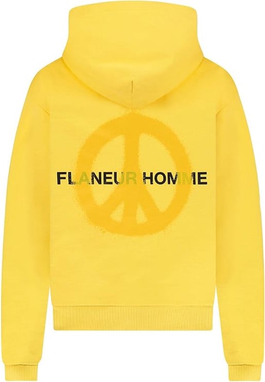 FLÂNEUR Peace Hoodie in Yellow Geel