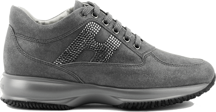 HOGAN Interactive Sneaker Grey Sued Grijs