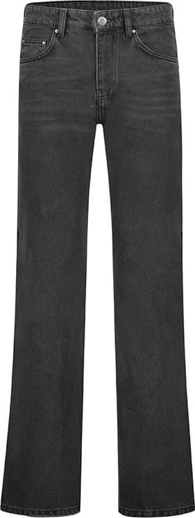 FLÂNEUR Straight Bootcut Jeans in Ash Grey Denim Grijs